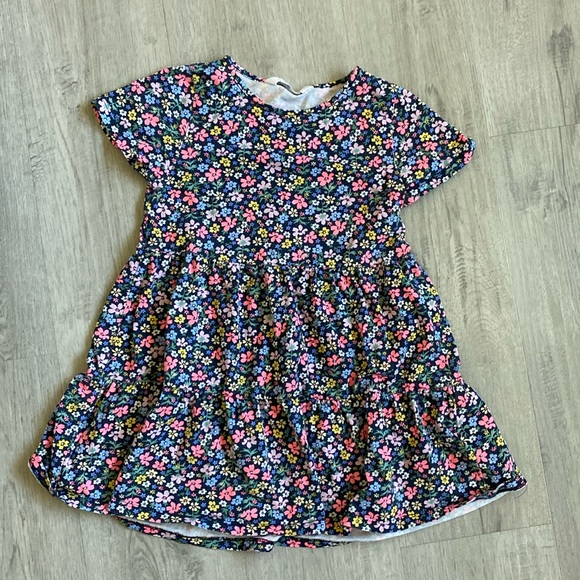 H&M Other - H&M girls floral cotton short sleeve dress size 6-7